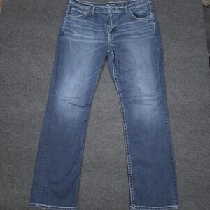 BKE Buckle Tyler Straight Leg Jeans Men 38x34 Long Blue Denim Western